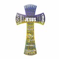 Next Innovations Blue / Yellow Cross Wall Art 101410086-BLUEYELLOW